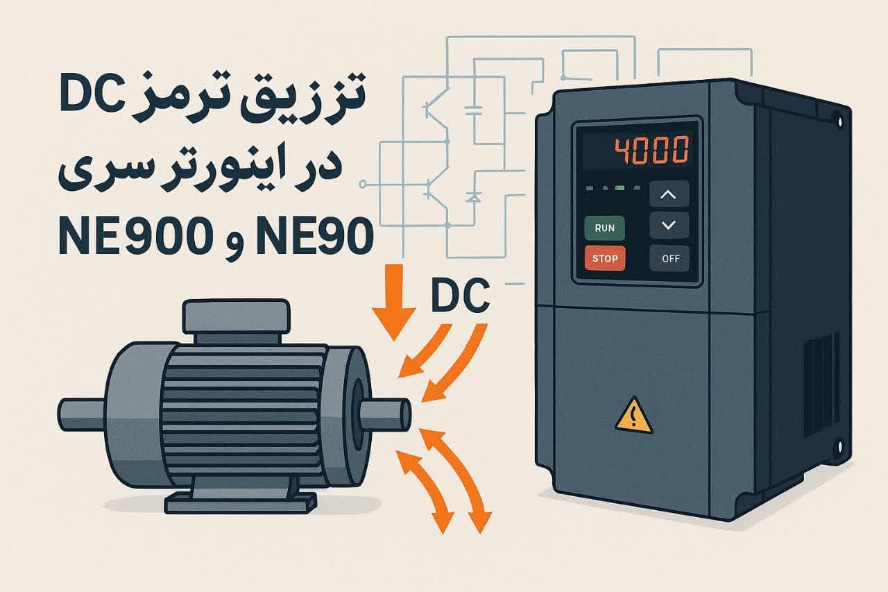 تزریق ترمز DC در اینورتر سری NE900وNE90